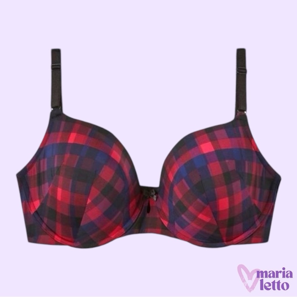 Torrid Plaid T-Shirt Bra, 40DD, NWT 🆕